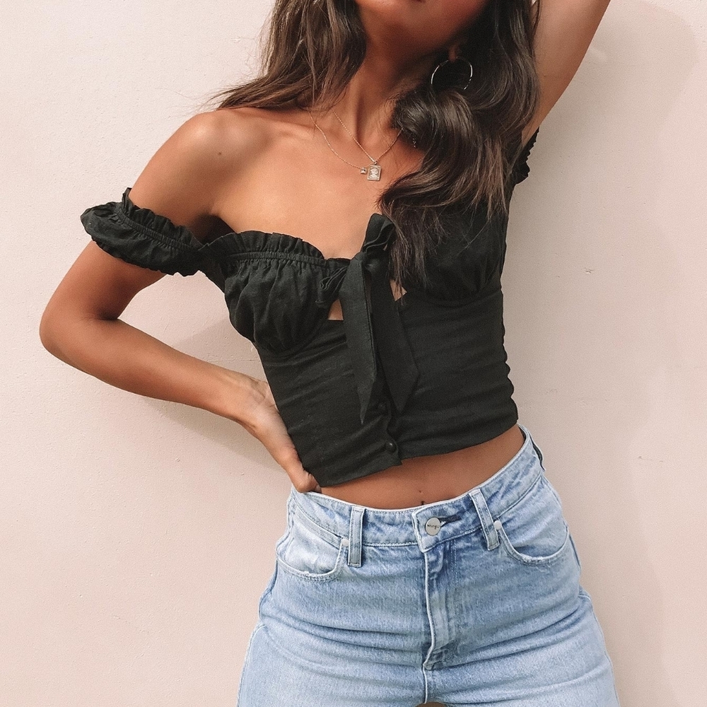 NWOT Princess Polly Eloise Bustier Crop Top
